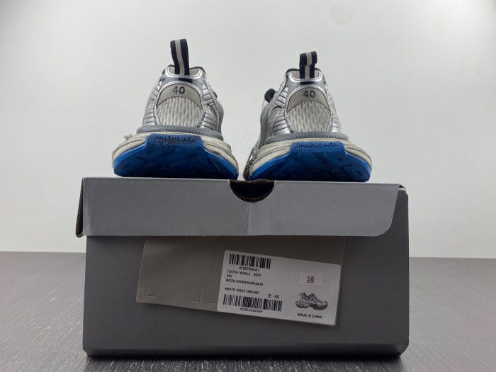 B*ALENCIAGA 3XL SNEAKER WORN-OUT IN DARK GREY 734734 W3XL2 9065