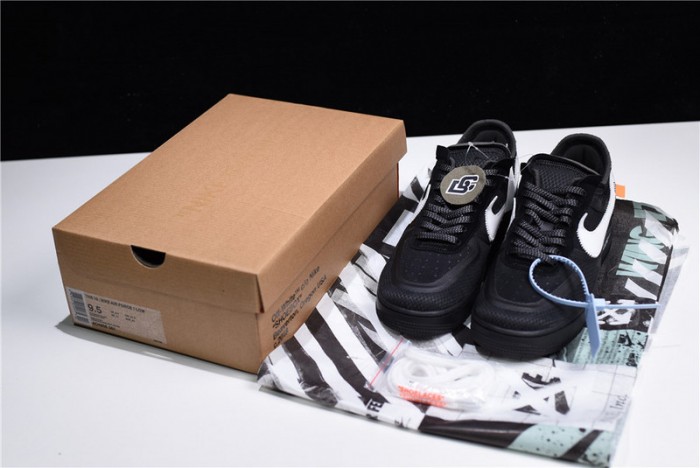 OW Nike Air Force 1 Black AO4606-001