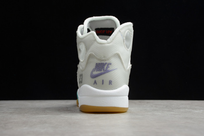 OW Air Jordan 5 SP Grey Green CT8480-105
