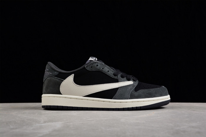 TRAVIS SCOTT X AIR JORDAN 1 LOW OG “BLACK/PHANTOM” DM7866-001