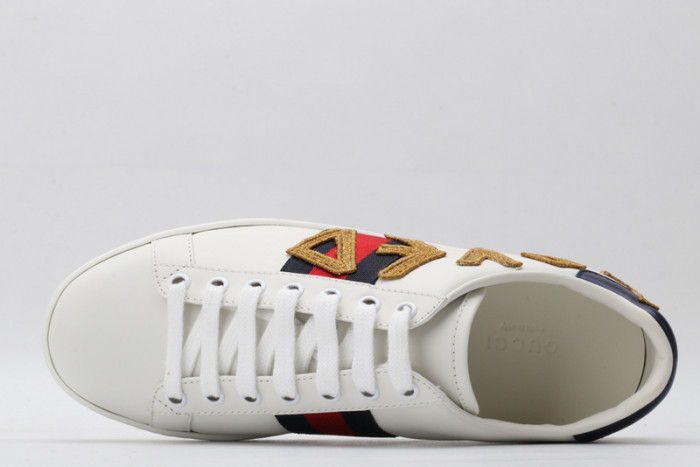 GC ACE EMBROIDERED LOW-TOP SNEAKER WITH LOVED womens 497090 DOPE0 9095
