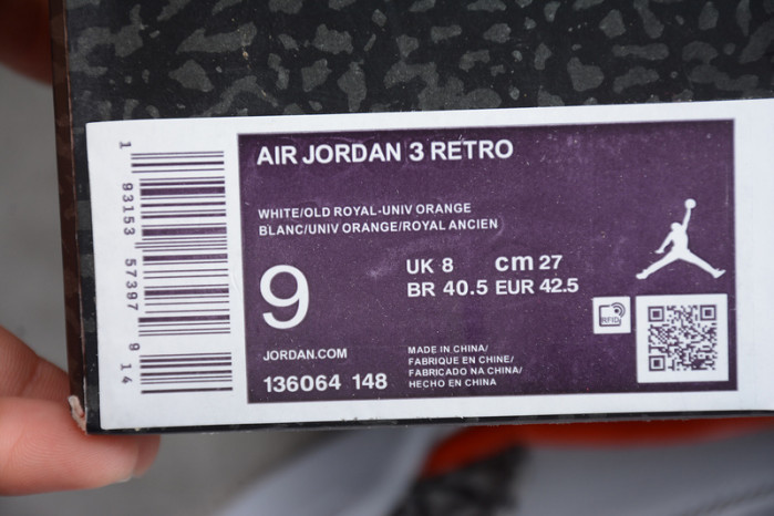 Air Jordan 3 Knicks Rivals 136064-148