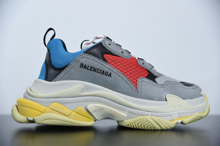 BL TRIPLE S TRAINERS CLEAR SOLE BLUE ADN RED 541624 W09O1 2120