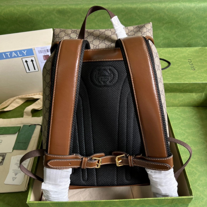 G*u*i medium backpack with interlocking g 696014