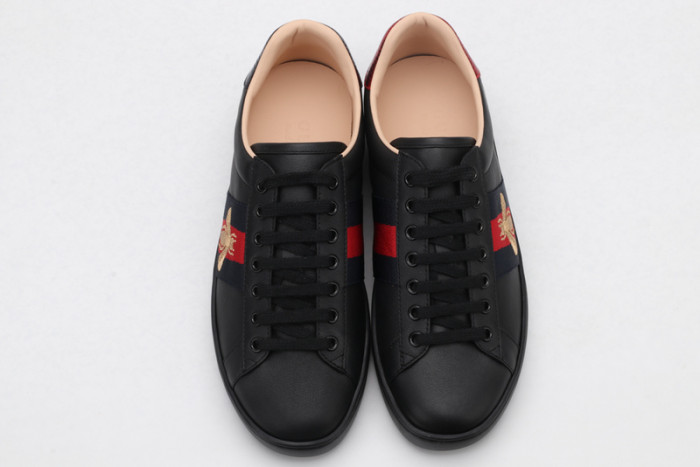 GC Ace Embroidered Low-Top Sneaker black with bee mens 431942-A38G0