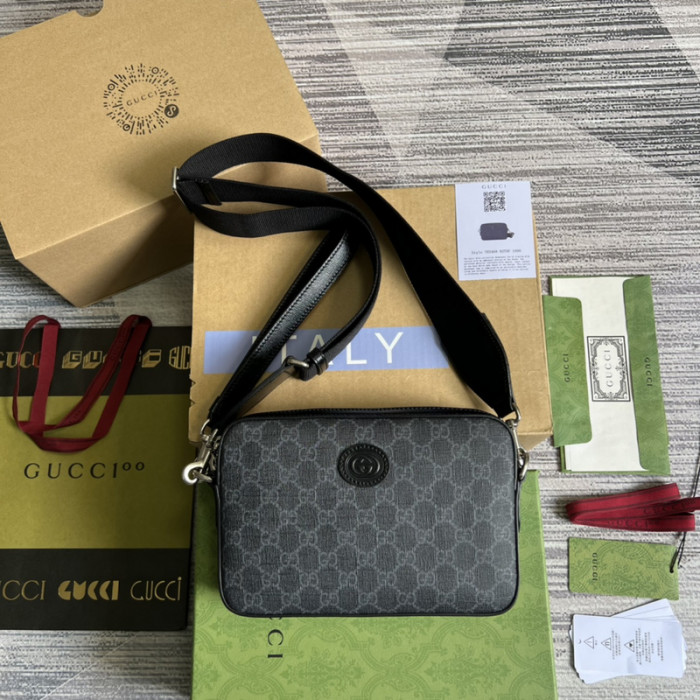 G**UCCI Shoulder bag with Interlocking G 24.5* 16*4.5CM
